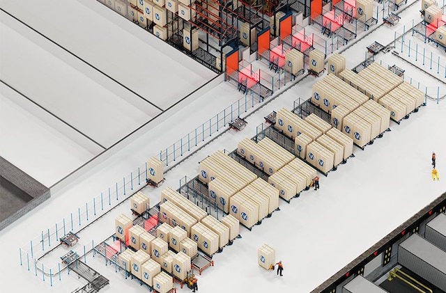 Las electrovías son un sistema de transporte de tarimas formado por carros autopropulsados