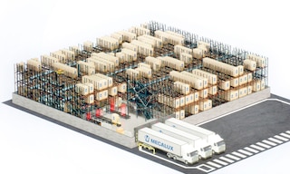El Pallet Shuttle Automático 3D dinamiza las operaciones en almacenes con alta rotación