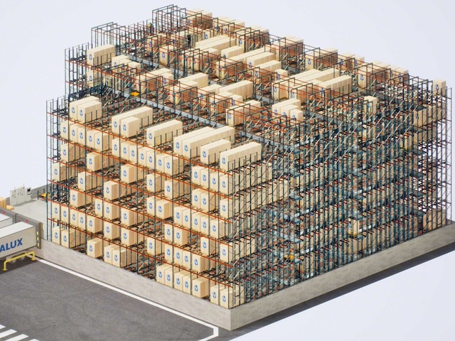 El Pallet Shuttle 3D optimiza el espacio y aumenta la capacidad El Pallet Shuttle 3D optimiza el espacio y aumenta la capacidad